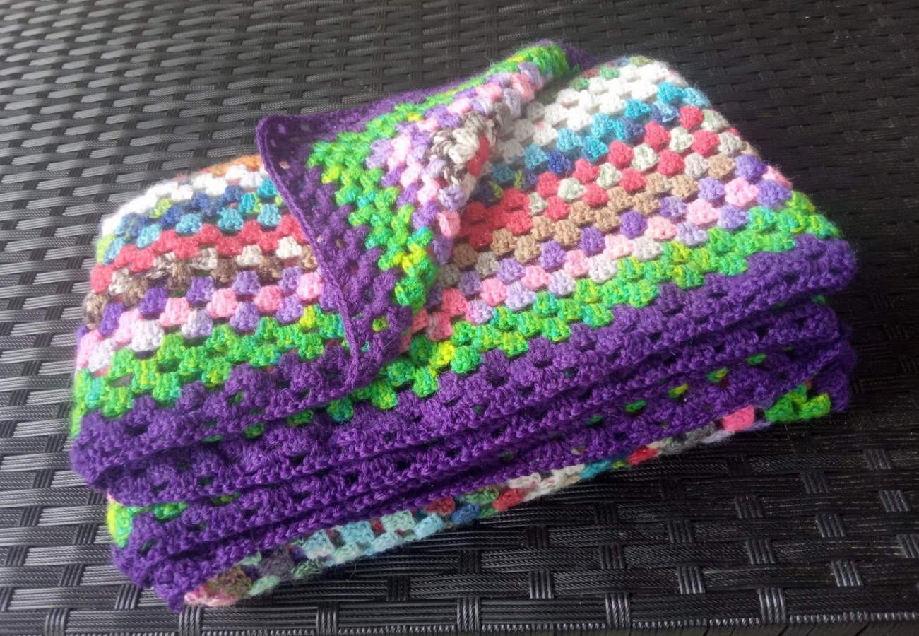 Kocyk kolorowy kwadrat