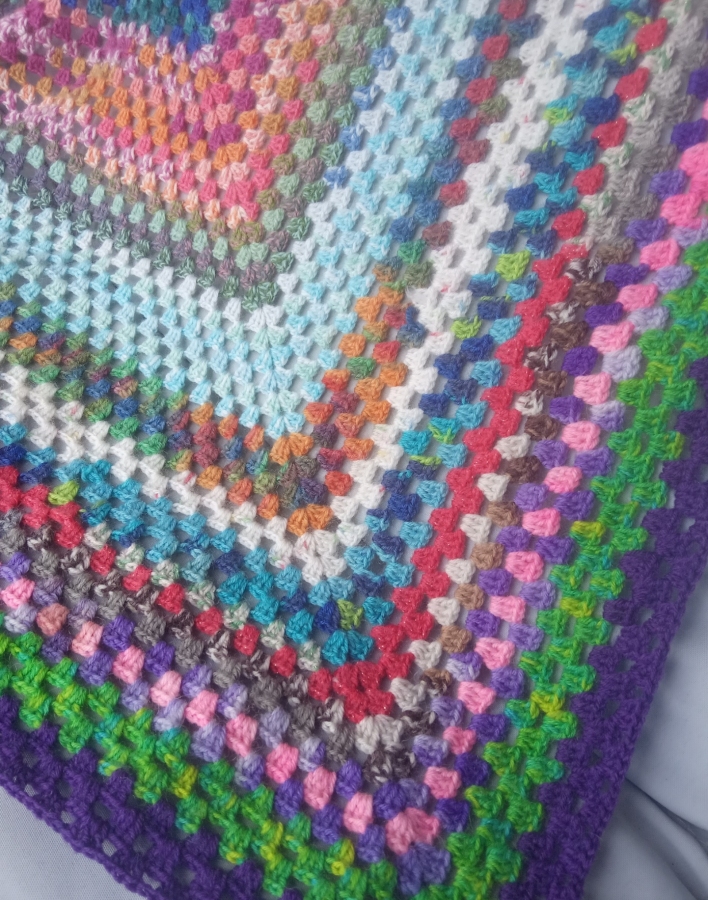 Kocyk kolorowy kwadrat