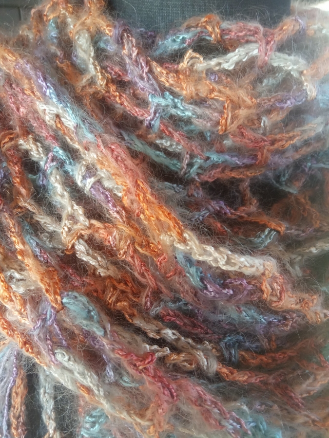 Chusta moherowa siateczka