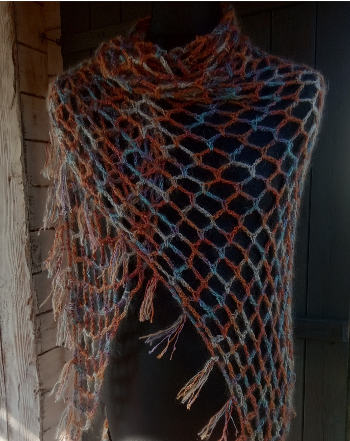 Chusta moherowa siateczka