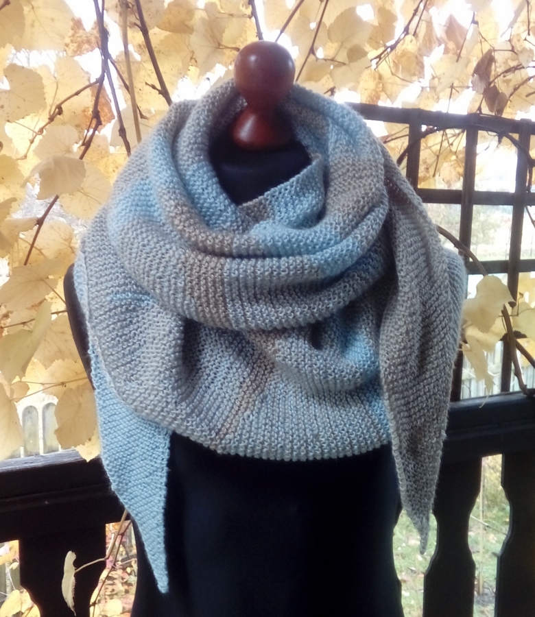 Długi szal Ciepły piasek i błękit nieba