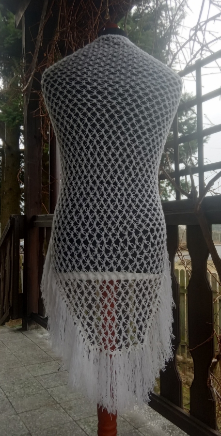 Chusta Biały puszek