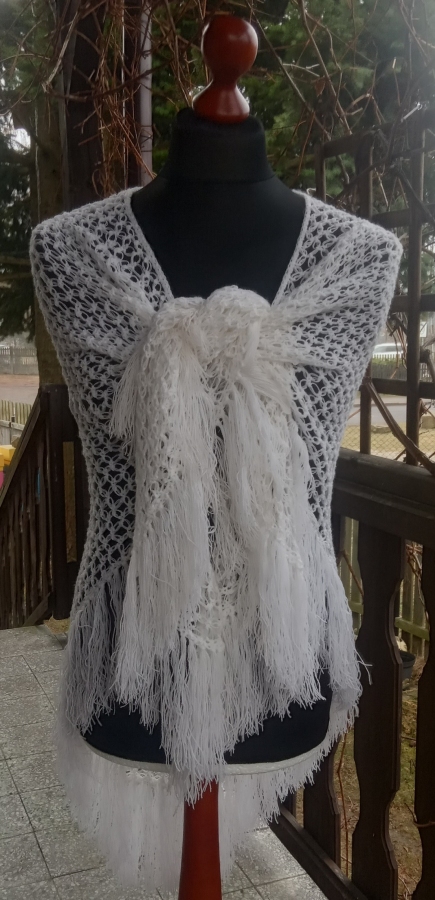 Chusta Biały puszek