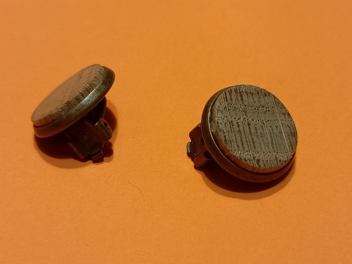 klipsy drugie z dębu