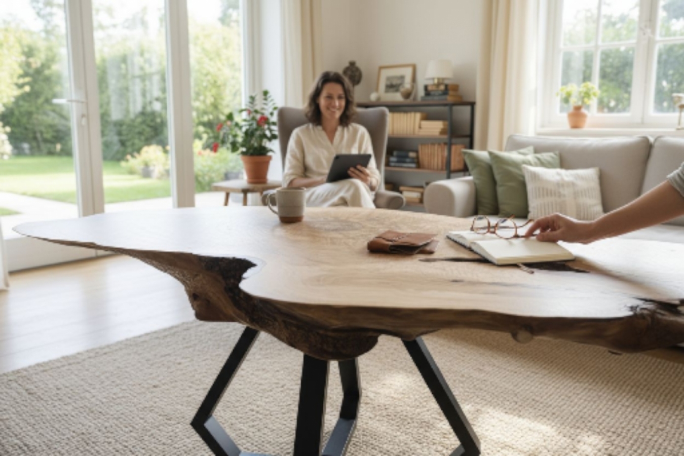 Stolik z litego drewna