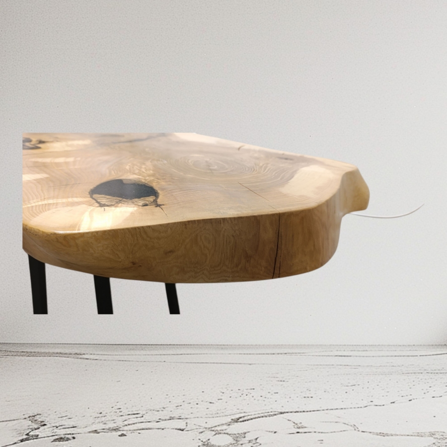 Stolik kawowy z litego drewna 106x60x50 cm