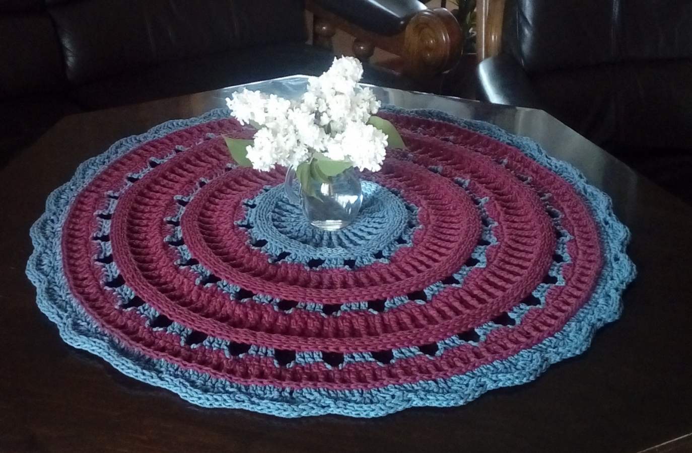 Dywan Burgund, ze sznurka bawełnianego