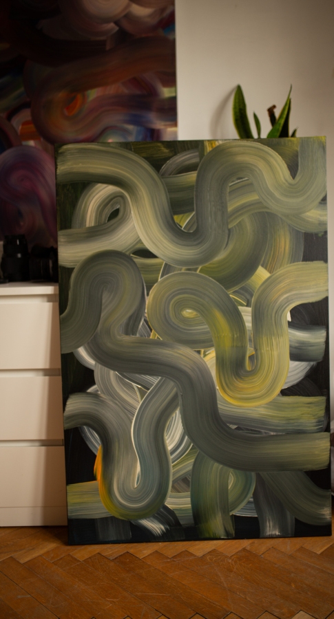 Las bałtyckich sosen w mroku nocy