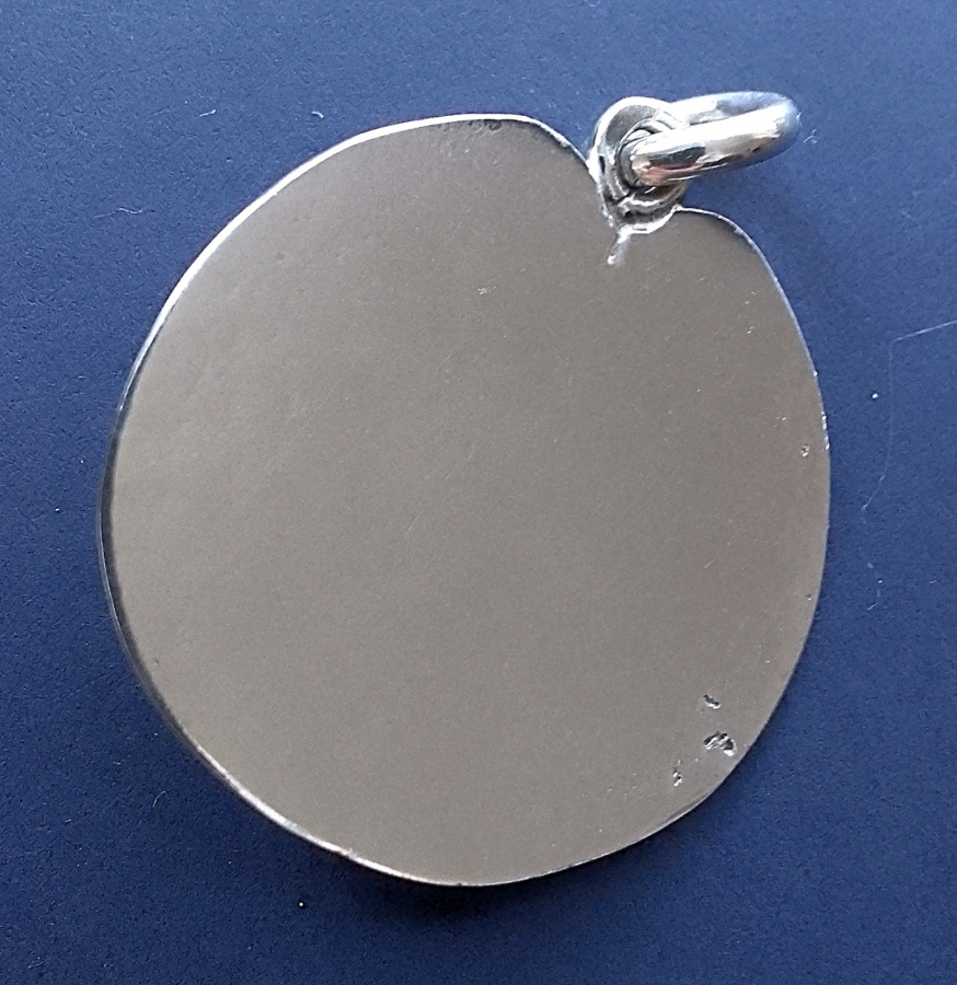 Wisiorek srebrny z rubinem