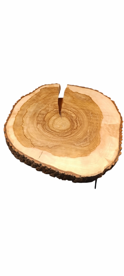 stolik kawowy z litego drewna 74x73x80 zegar gratis Drewnoma