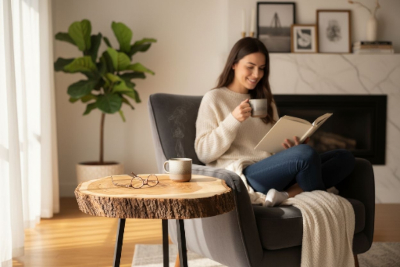 stolik kawowy z litego drewna 74x73x80 zegar gratis Drewnoma