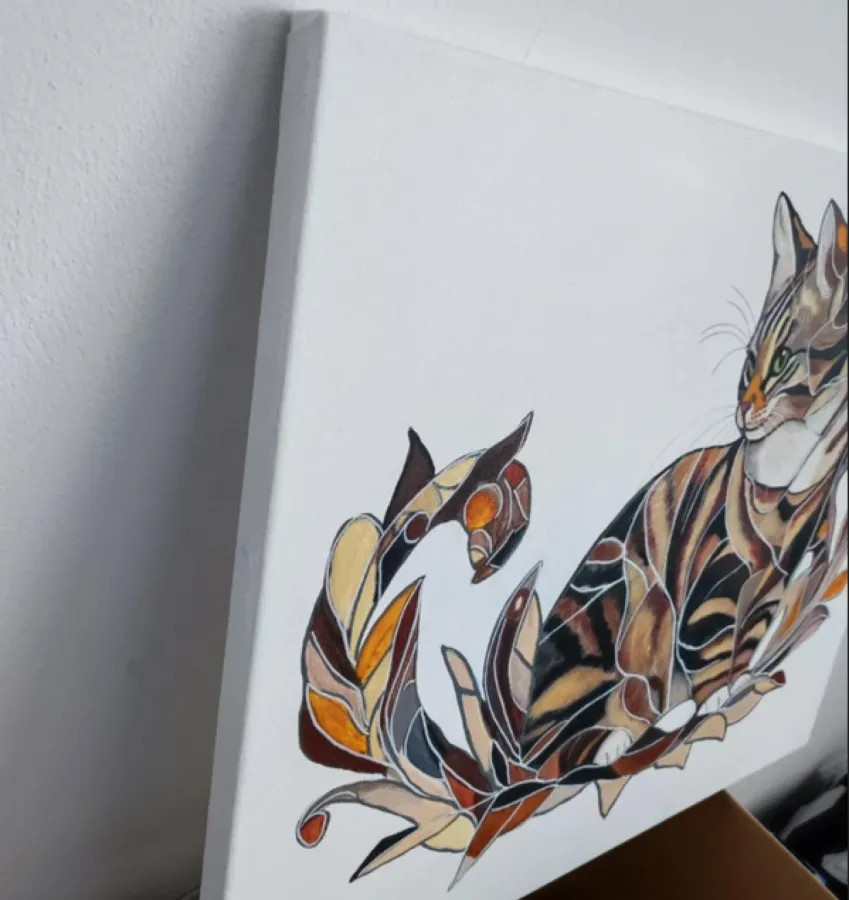 Obraz kotka na płótnie