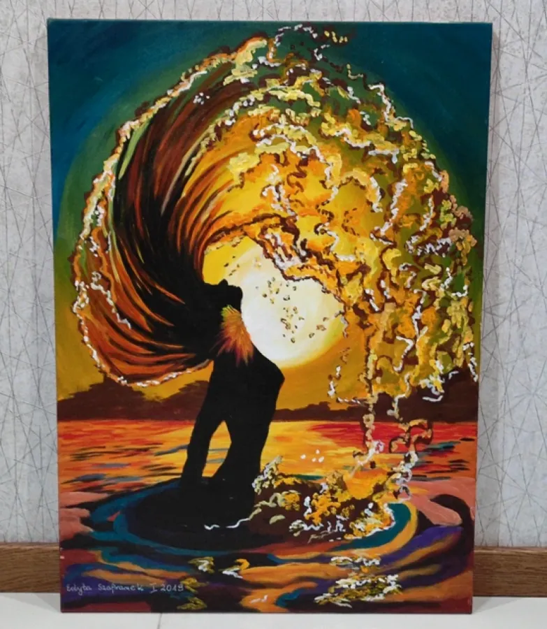 Kobieta obraz na płótnie