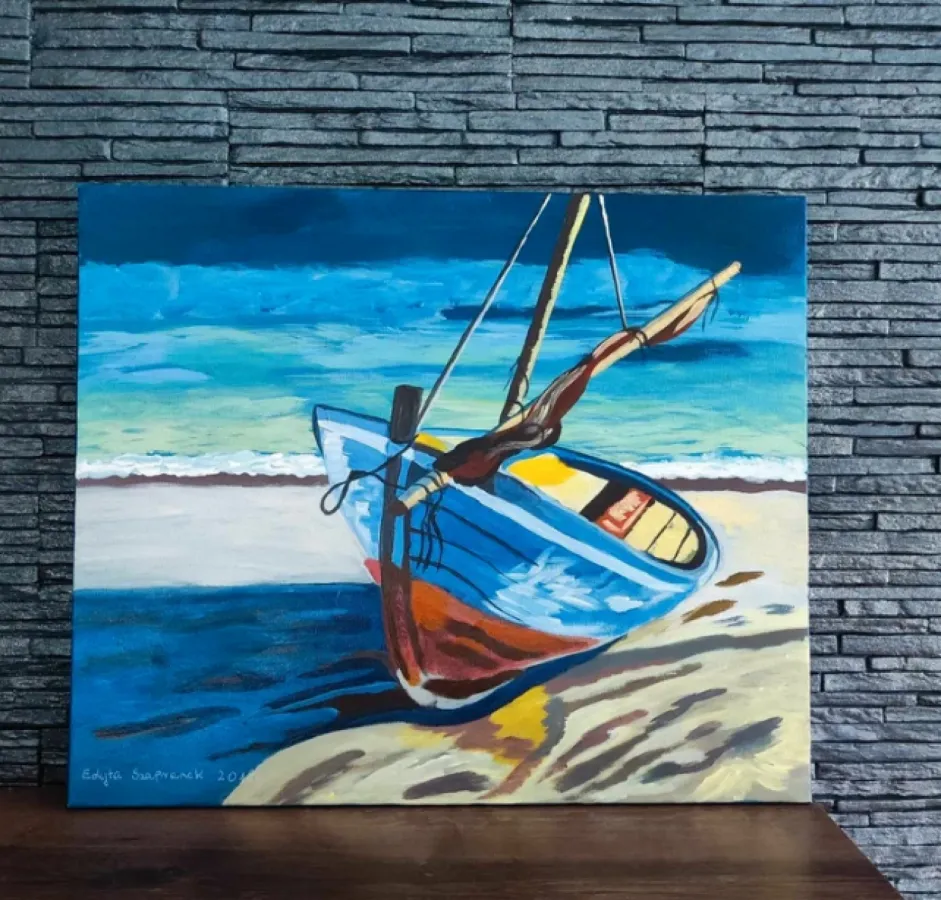 Łódź obraz na płótnie