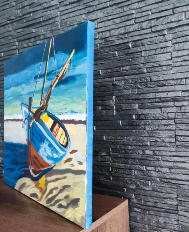 Łódź obraz na płótnie