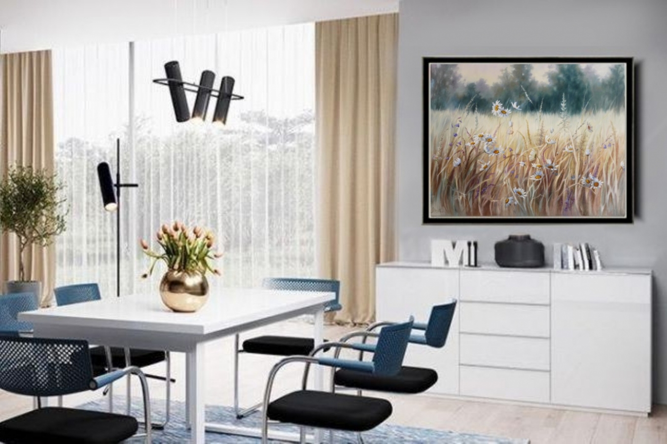 Gorąca Łąka, olejny