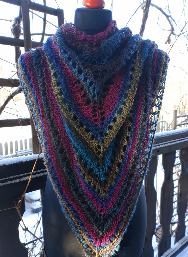 Chusta cieniowana z moherem