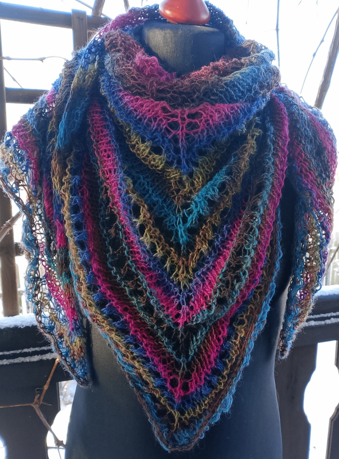 Chusta cieniowana z moherem