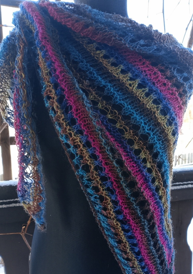 Chusta cieniowana z moherem