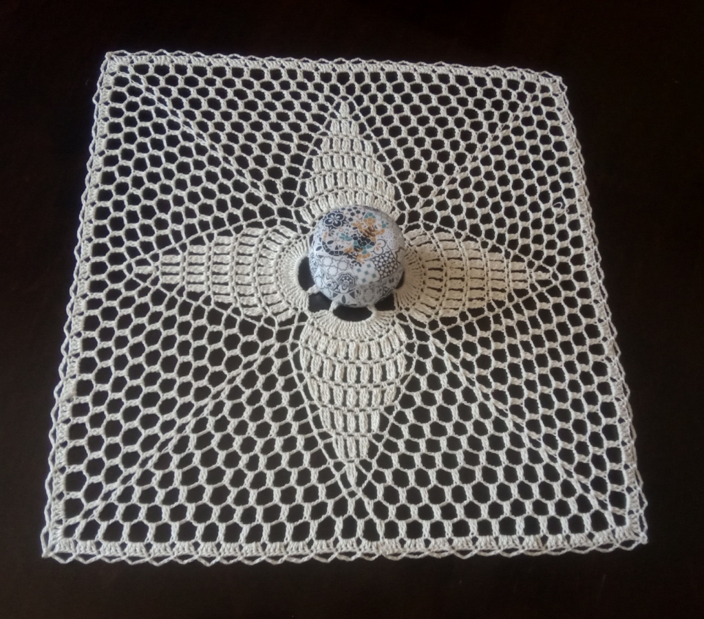 Serwetka kwadrat, ecru