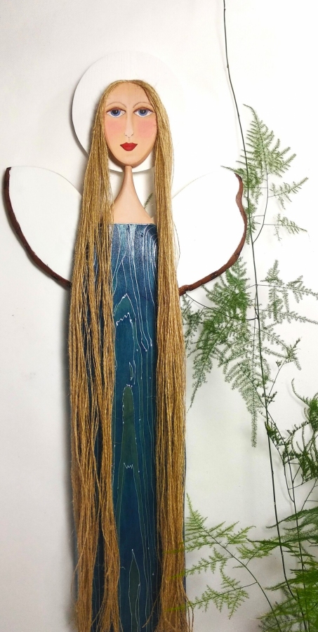 Anioł dobrych myśli. Ozdoba pokoju.