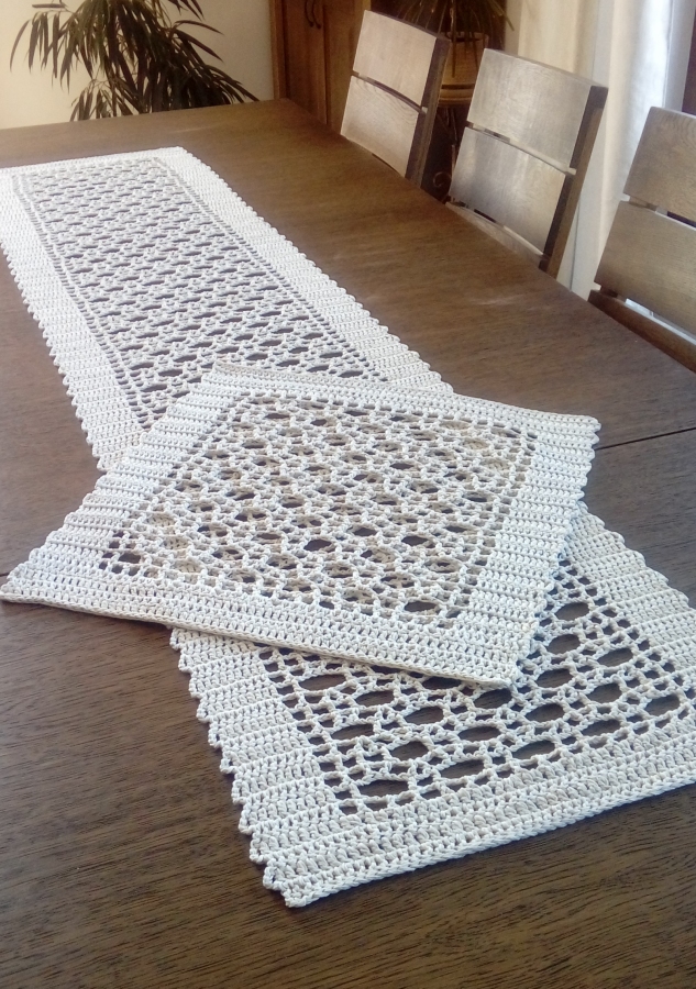 Bieżnik i serweta Modern Beige