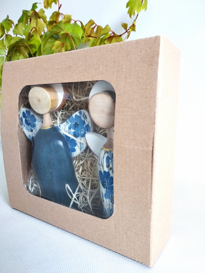  Para dekoracyjnych aniołków.