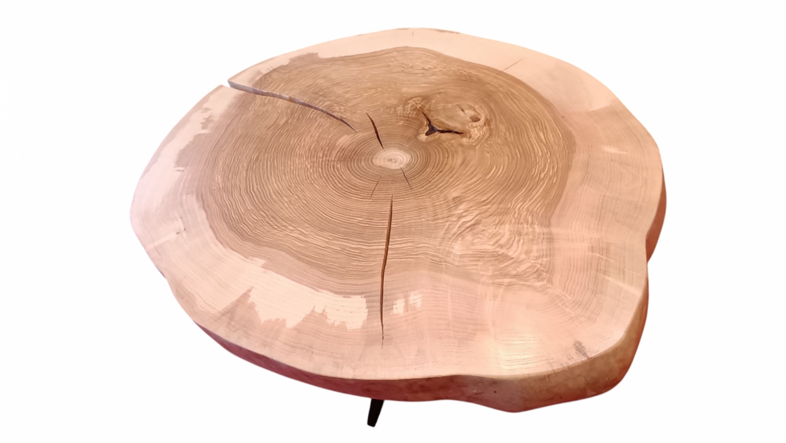 Zestaw 2 stolików kawowych z litego drewna