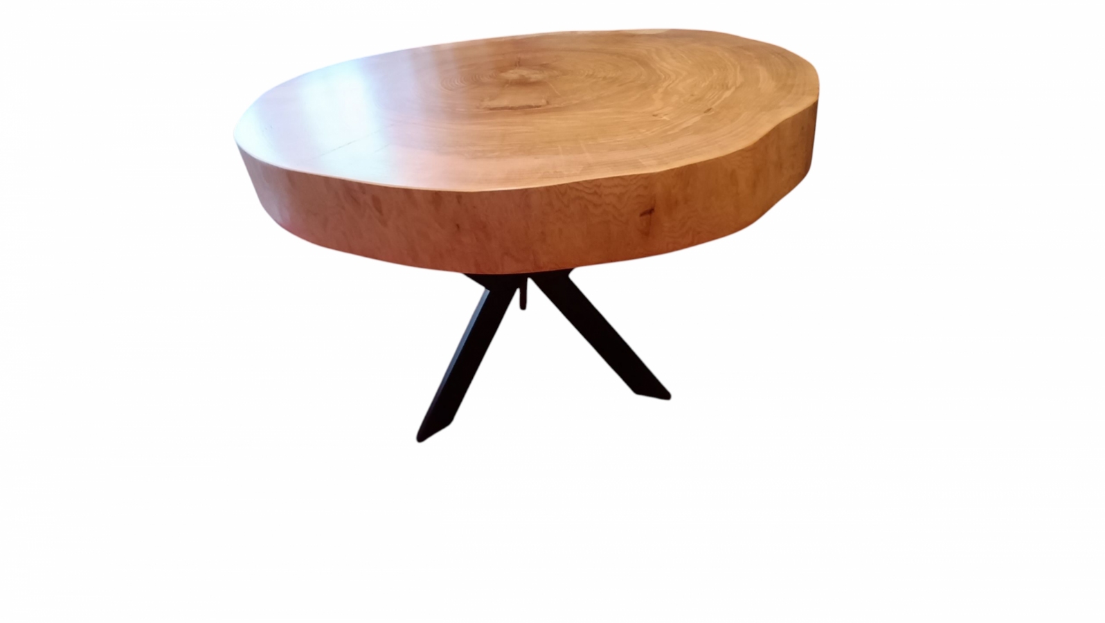 Zestaw 2 stolików kawowych z litego drewna