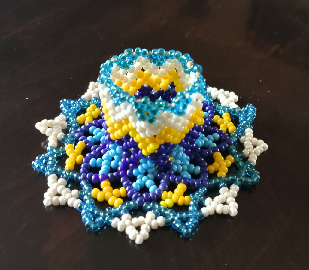 Świecznik z koralików TOHO