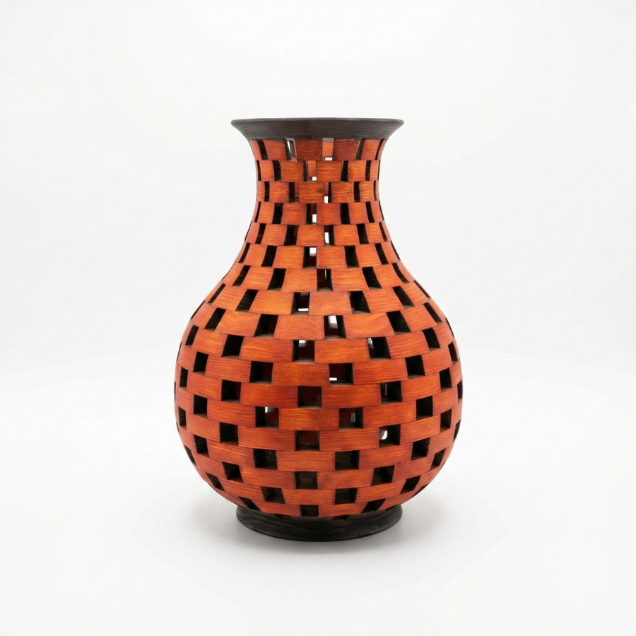 Drewniany Dzbanek Ażurowy 