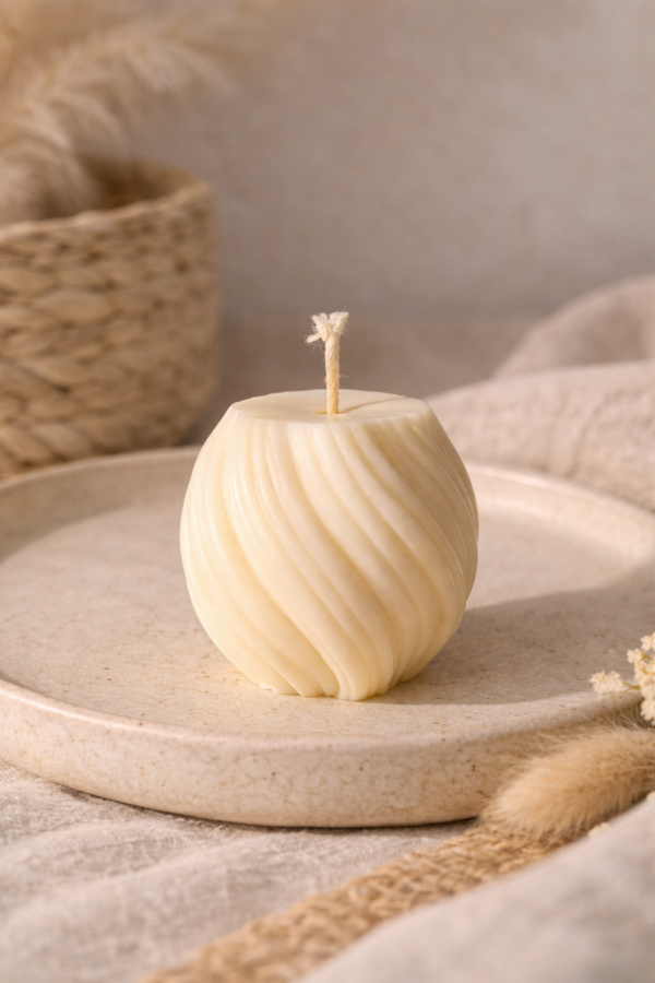 2 świeczki sojowe - Sznur