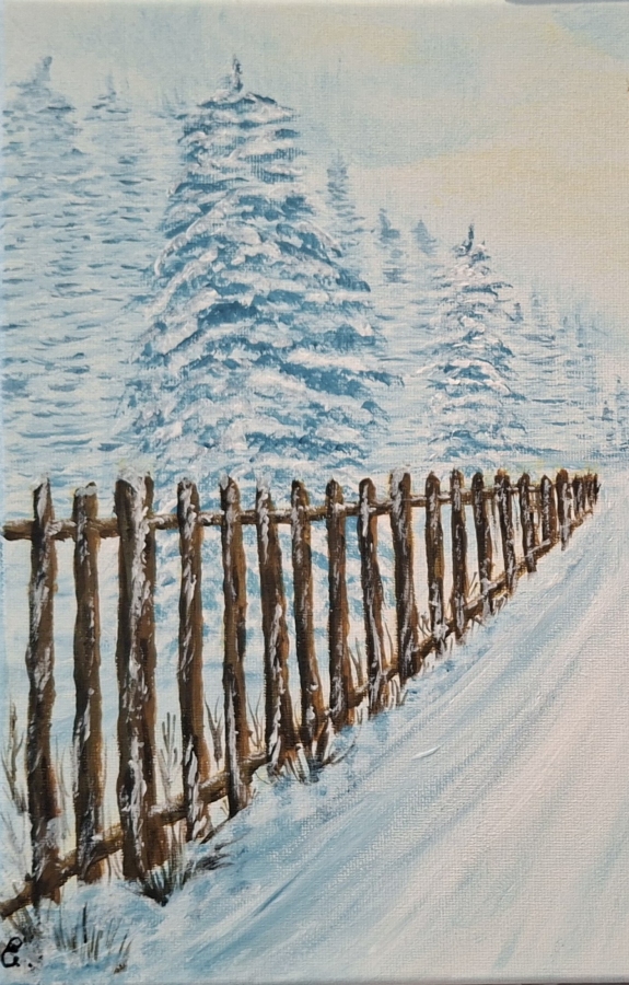 Spokojny zimowy dzień.