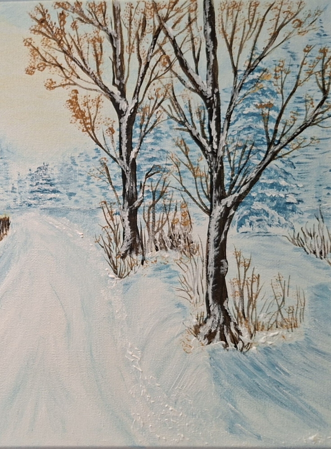 Spokojny zimowy dzień.