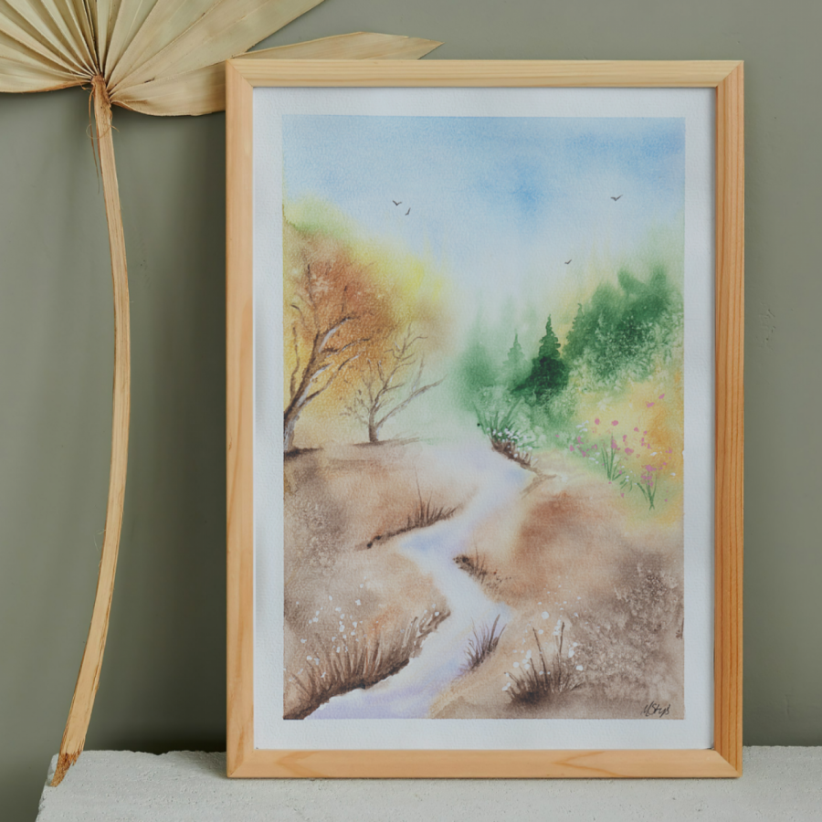 Jesienią nad strumykiem