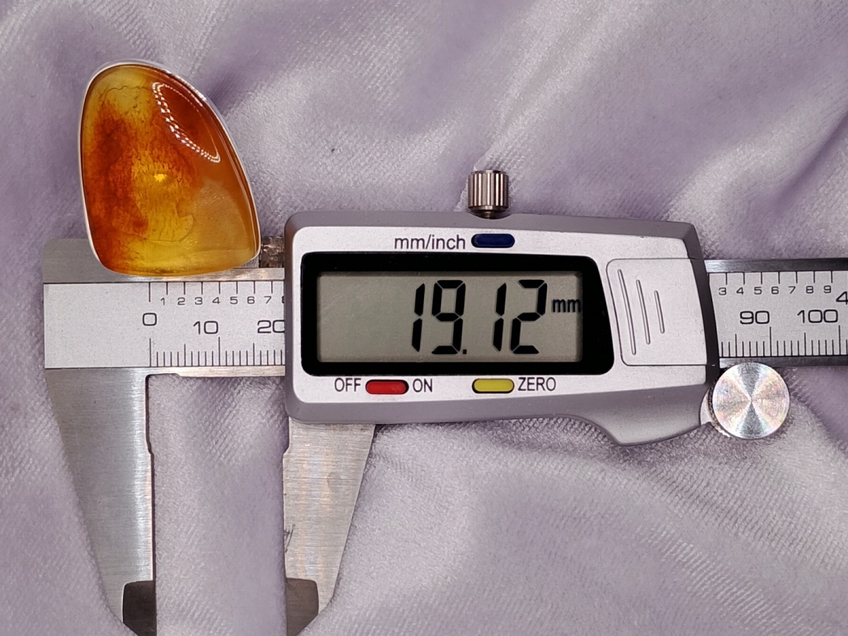 Pierścionek Srebro i Bursztyn roz.20