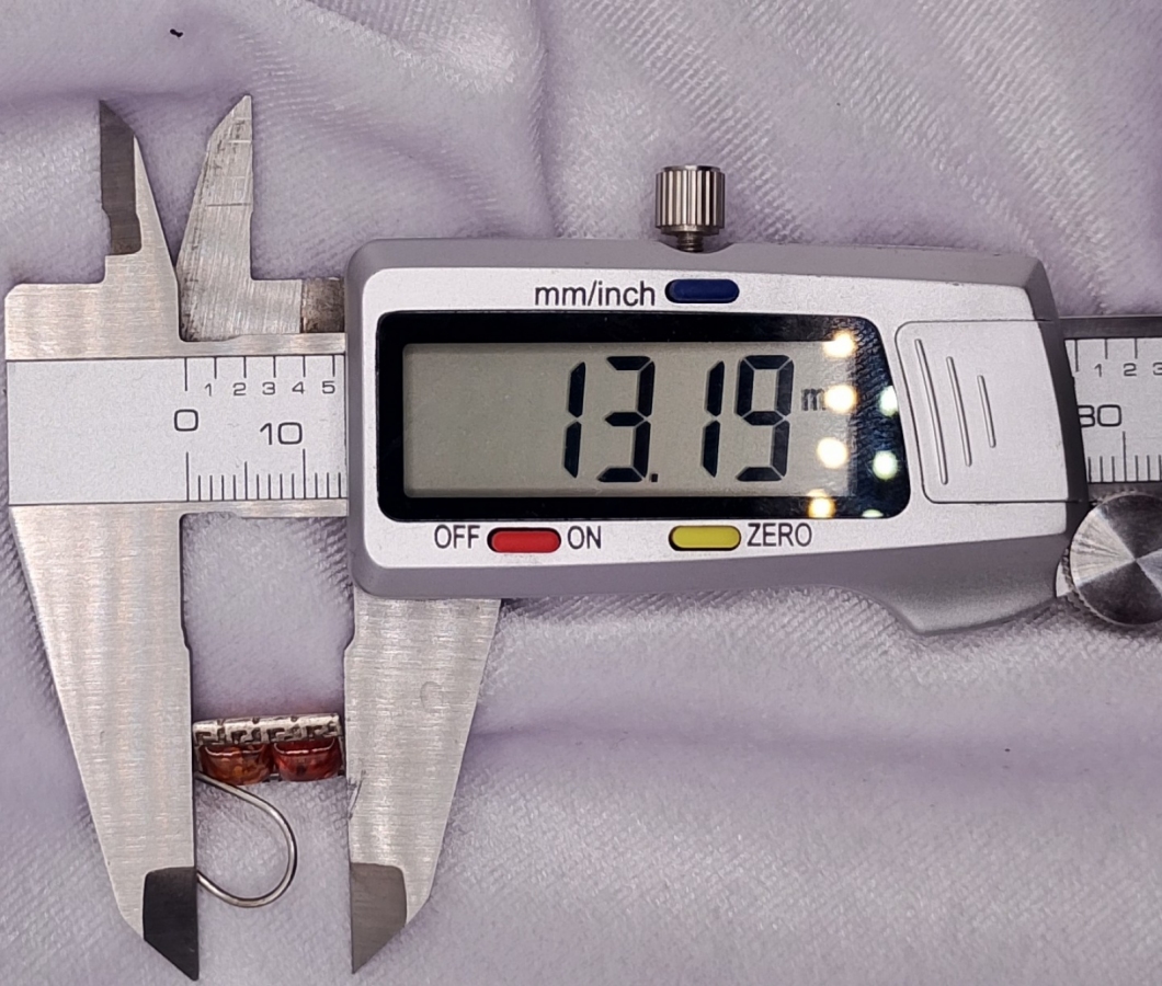 Srebrna bransoletka z kolczykami i bursztynem