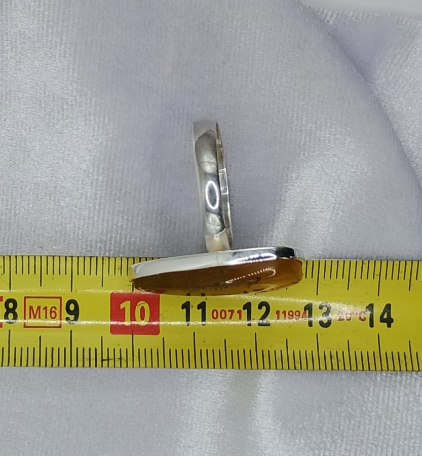 Pierścionek Srebro i Bursztyn roz.25