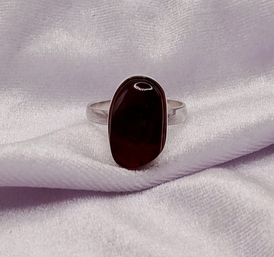 Pierścionek Srebro i Bursztyn roz.21