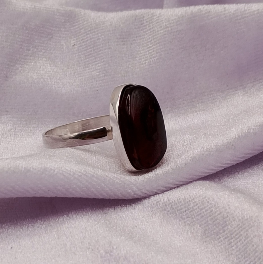 Pierścionek Srebro i Bursztyn roz.21