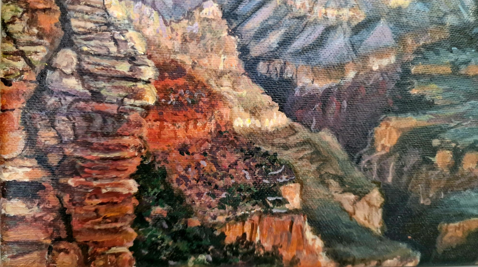 Grand Canyon oryginalny obraz akrylowy pejzaż amerykański