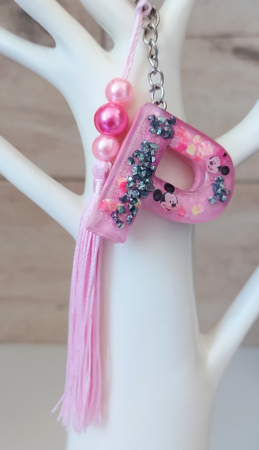 Brelok literka P Minnie & Miki Mouse