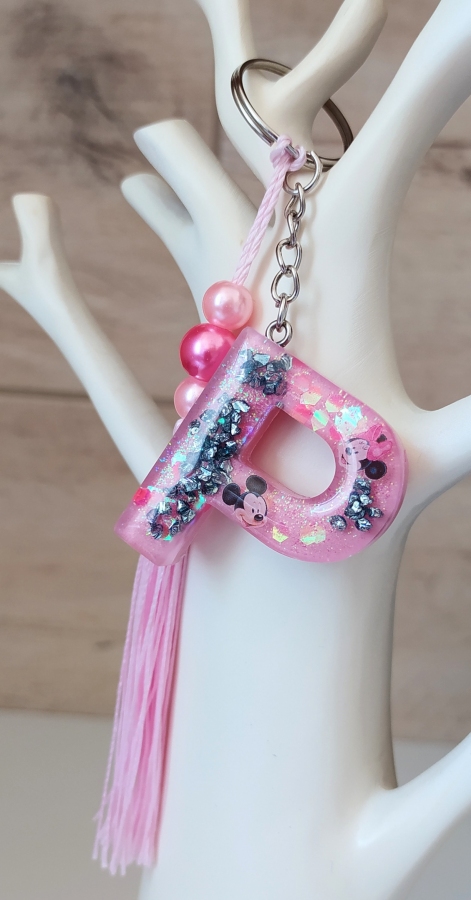 Brelok literka P Minnie & Miki Mouse