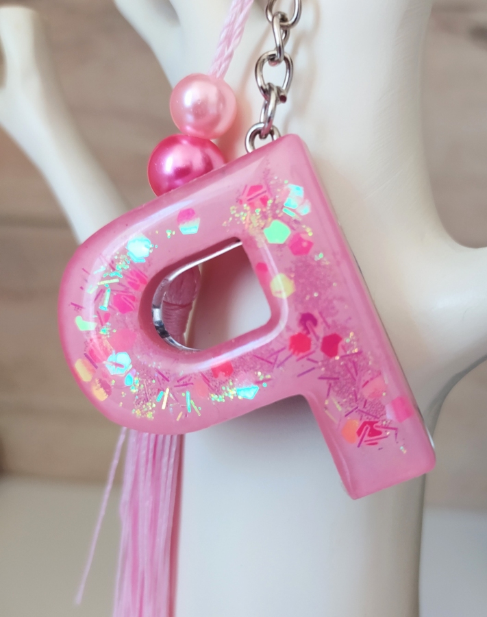 Brelok literka P Minnie & Miki Mouse