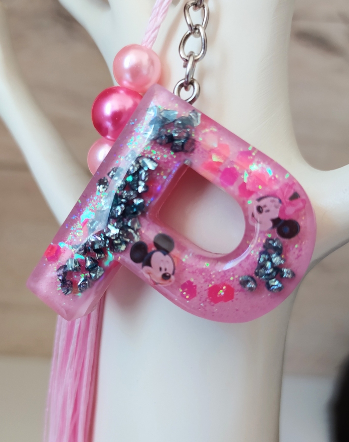 Brelok literka P Minnie & Miki Mouse