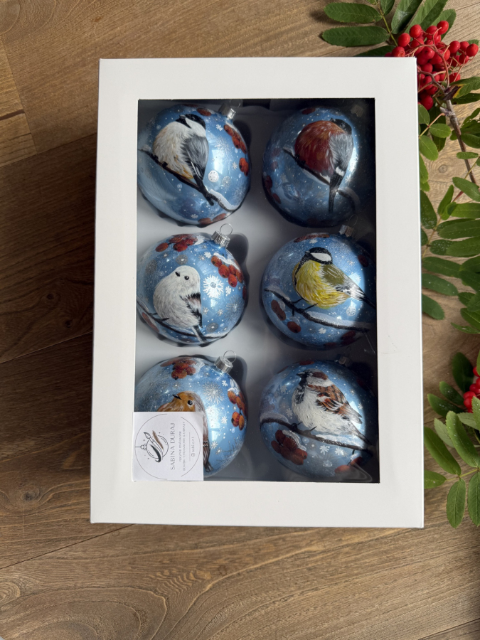 Bombki choinkowe ptaszki