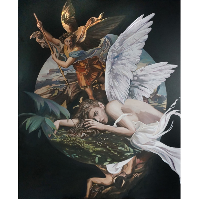 Saint fighting the dragon