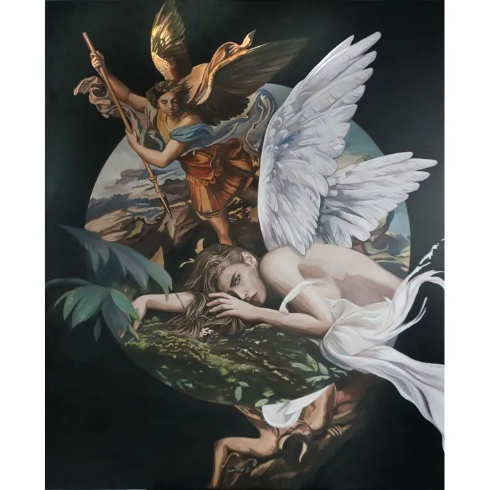 Saint fighting the dragon
