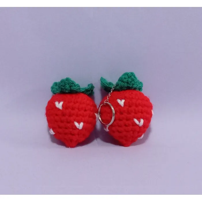 Truskawki Amigurumi 