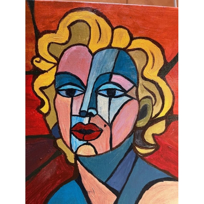 Marilyn Monroe/ kobieta/ kubizm